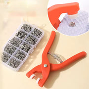 Plier Tool With 50 Sets Metal Snap Buttons–Sewing, Leather, Bags, Clothes , Durable & Easy To Use