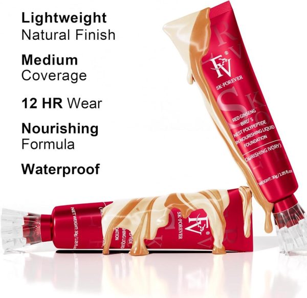 Fv Foundation Waterproof With EX-Coverage,Oil-free & Long Lasting